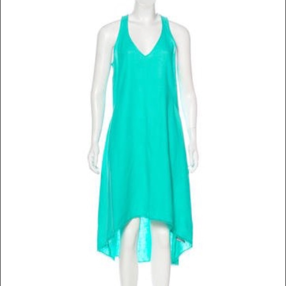 Mint Green Calypso St. Barth Linen Midi Dress